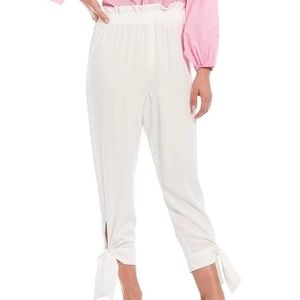 Tie Hem High Rise Pull-On Pant